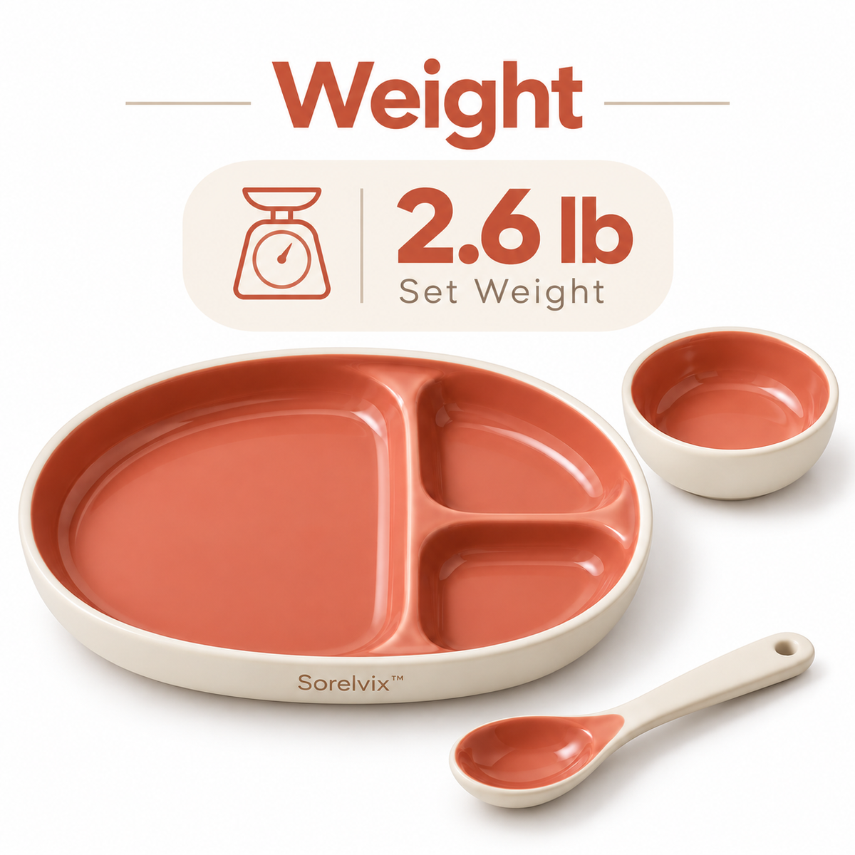 Sorelvix™ Terra Trio Divided Dinner Set
