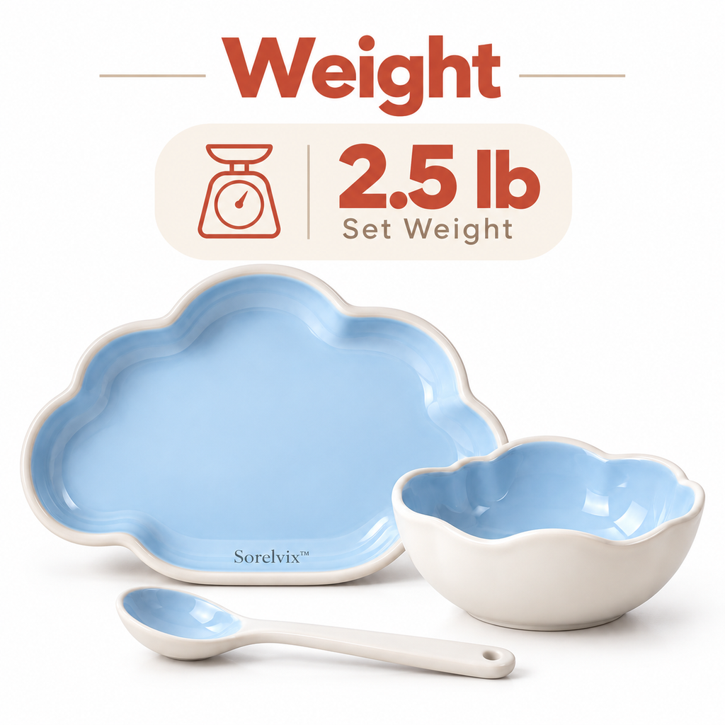 Sorelvix™ Cloudline Blue Dinnerware Set