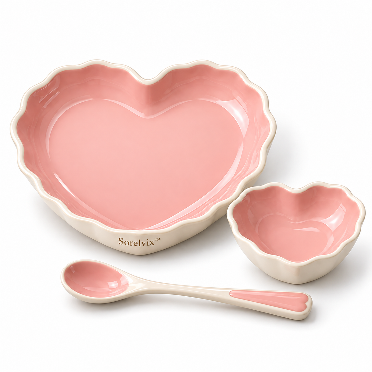 Sorelvix™ Blush Heart Dinnerware Set