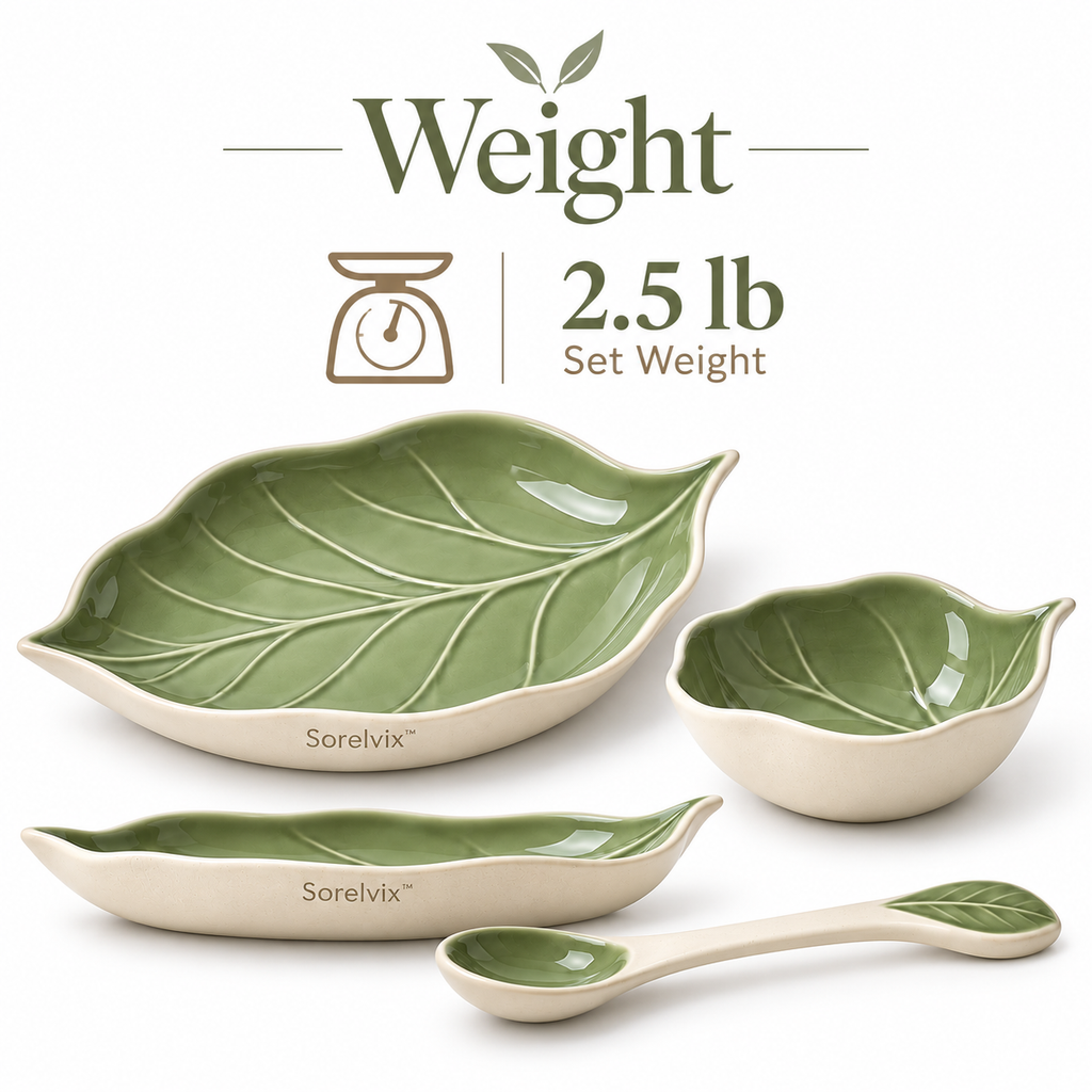 Sorelvix™ Sage Leaf Serving Set