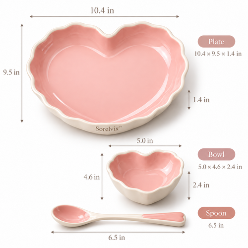 Sorelvix™ Blush Heart Dinnerware Set