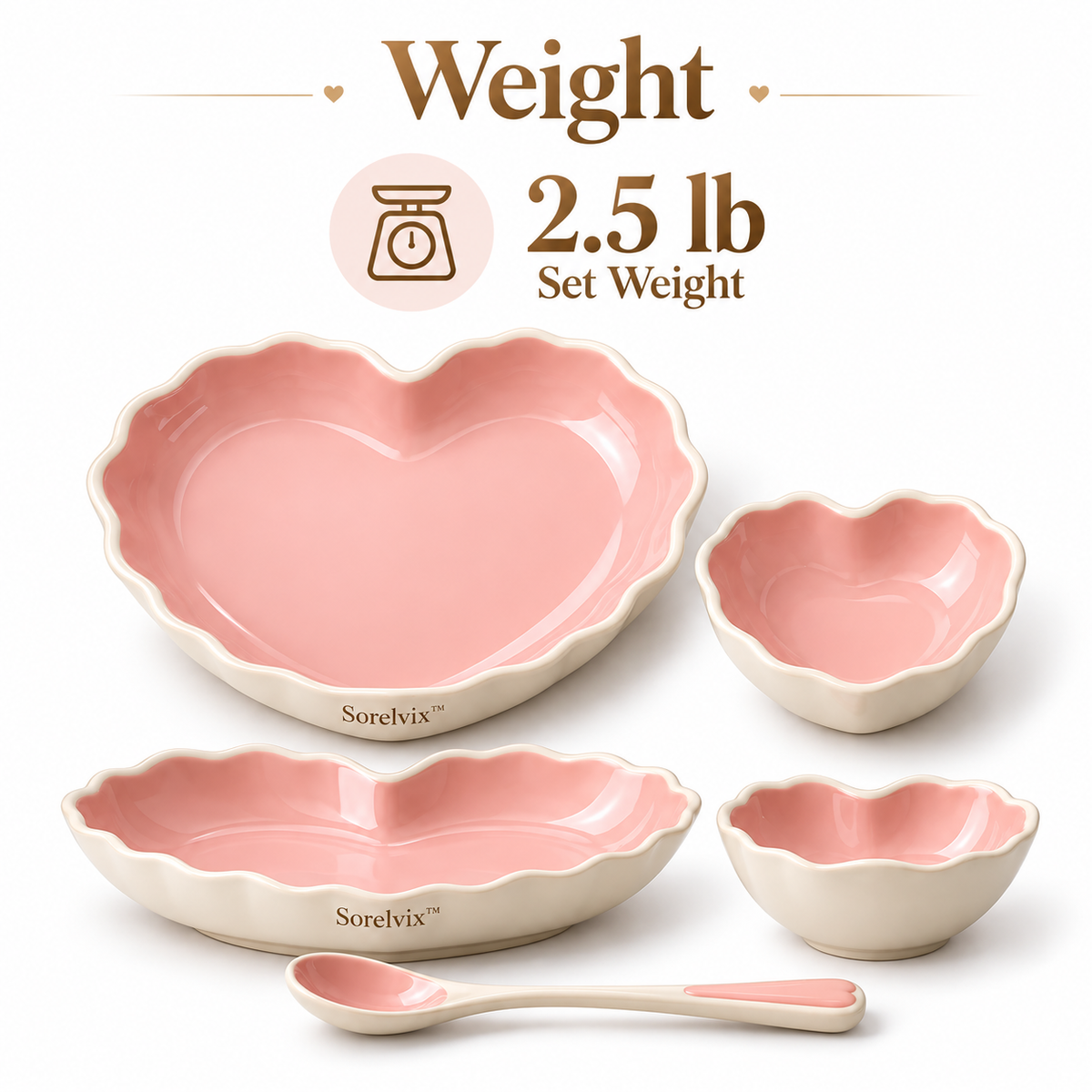 Sorelvix™ Blush Heart Dinnerware Set