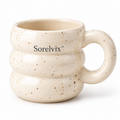 Sorelvix™ Oat Speckle Ribbed Mug