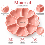 Sorelvix™ Blush Bloom Divided Serving Platter