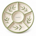 Sorelvix™ Sage Leaf Round Divided Platter